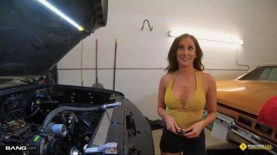 Ally Cooper - Fucked In A Garage - hclips.com