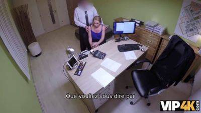 Agent offers loan to shy Czech teen for steamy office sex - sexu.com - Czech Republic