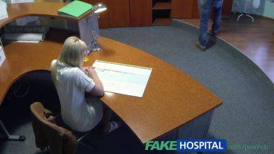 Angel Piaff - Naughty Czech patient with blonde hair begs for a reality check in fake hospital - sexu.com - Czech Republic