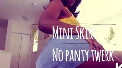 KENYA GOLDEN - Mini Skirt No Panty Twerk - drtuber.com - Kenya