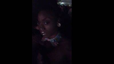 Ebony Hoe At Outdoor Party - drtuber.com