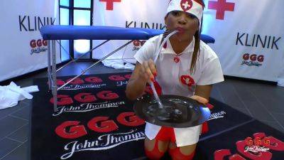 Black Nurse Who Loves The Taste Of Bukkake - videomanysex.com