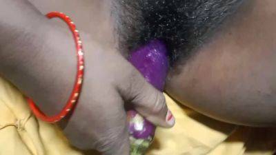 Neetu Bhabhi Put Brinjal In His Huge Pussy . And Masturbating Herself - hclips.com