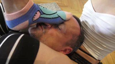 Sleeperhold sock sniffing terror. by Foot Girls - hotmovs.com