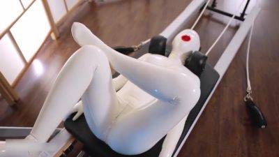 23 09 14 White Latex Doll Gets Her Physical Workout Session With Orgasm Xxx 2160p - videomanysex.com