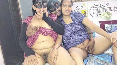 Xxx Threesome Fucking Of Cheerful Devrani-jethani After Licking Pussy - desi-porntube.com - India