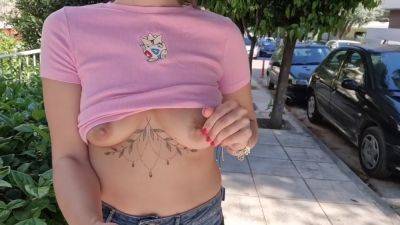 I Flash My Breasts While Walking In Public - upornia.com