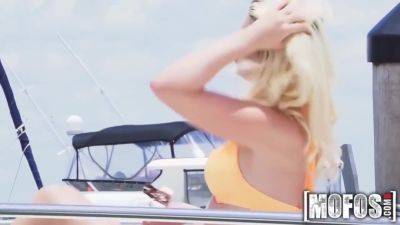 Cruising With A Beautiful Blonde On The Boat - upornia.com