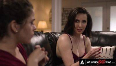 Casey Calvert - Dante Colle - Bisexual Wives' Orgy: A Marriage-Saving Threesome with Hubbies - veryfreeporn.com
