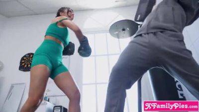 Bruce Venture - Scarlett Alexis - Boxing Training with Latina Teen Scarlett Alexis & Big Cock Instructor - veryfreeporn.com