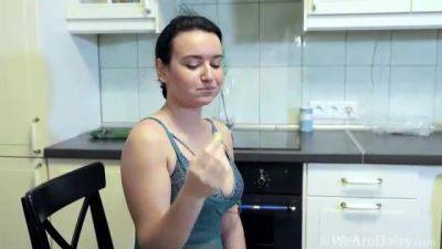 Ramira Strips Naked In Her Kitchen Preparing Food - hotmovs.com