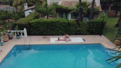 Chris Diamond - Tru Kait - Chris Diamond and Tru Kait: A Rough Encounter on the Pool Terrace - xxxfiles.com - Spain