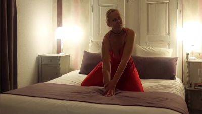 Sexy Blonde Mature Wife Enjoys Posing And Sex In Red - hclips.com