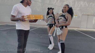 Ebony Cheerleader Sluts Get Double Anal Creampied w\/ NyNyLew and Musa Phoenix - veryfreeporn.com