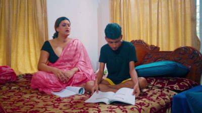 Desi Stepmom Taught Her Stepson How To Do Sex While He Was Studying (hindi Audio) - desi-porntube.com - India