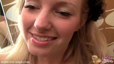 Small Blonde, Barebacked in a Hotel Bathroom - porntry.com