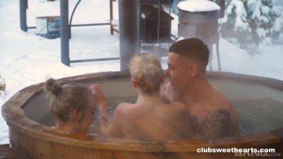 Loli Pop And Lisa Nixon Fuck Their Hung Friend In A Hot Tub - BANG! - hotmovs.com