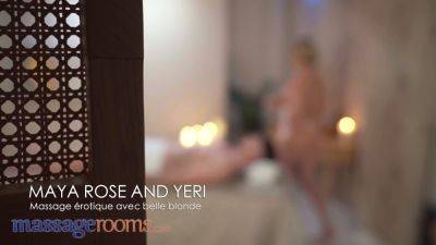 Maya Rose gets a steamy massage and oily handjob in HD - sexu.com - France