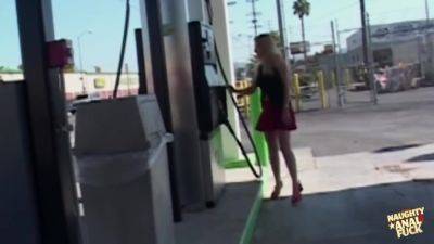 Blonde Babe Is Picked Up On A Gas Station And Fucked In All Holes - hotmovs.com