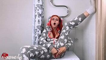 Cute Redhead Masturbate Pussy Dildo and Orgasm in Kigurumi - xvideos.com