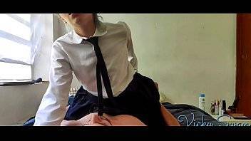 18yr old cousin fucks me before school in uniform reaching shaking orgasm - xvideos.com