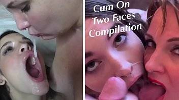 facial compilation - cum on two girls facial compilation with cum play and cum swallow featuring eden sin brooke johnson - xvideos.com