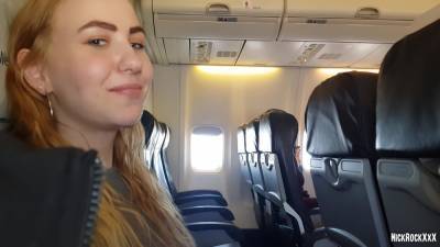 Public Airplane Handjob And Blowjob - Bella Mur - hclips.com