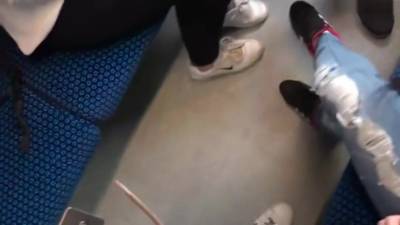 Hot Foursome Sex in Public TRAIN - hotmovs.com