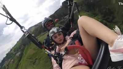 This is my first Time Paragliding, a Stranger Controls my Lush in the Air! - hotmovs.com