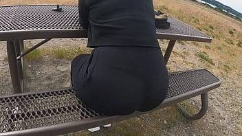 Public See Thru Yoga Pants Big Booty Wife - xvideos.com