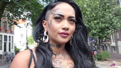 instagram model - GERMAN SCOUT - BROWN LATINA INK INSTAGRAM MODEL BIBI PICKUP TO FUCK IN AMSTERDAM - Reality - xtits.com - Germany