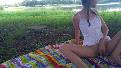 Risk Public Outdoors Martubation Teen Masturbating At A Lake - upornia.com