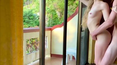 Great Public Sex At A Big Window In A Hotel - Lianyamurr - hotmovs.com