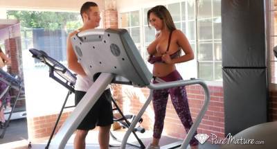 Reena Sky - Sport milf Reena Sky gets intimate with her handsome fitness instructor - anysex.com