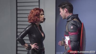 Peta Jensen - Captain America fucks ginger woman with fake tits and juicy ass Peta Jensen - anysex.com