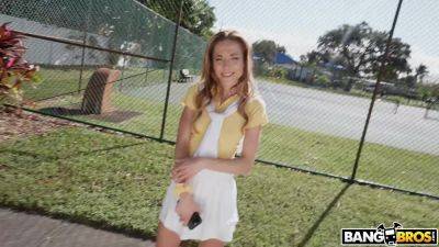 Getting picked-up by a stranger, Alexis James goes full slut after tennis - anysex.com
